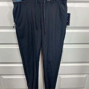 Birdie Bound Performance Golf Joggers Men's Black Stretch Outdoors Drawstring MD